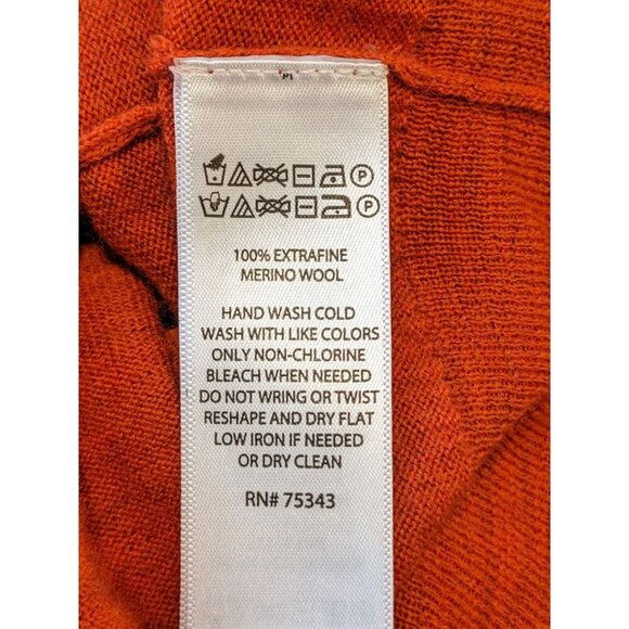 Rachel Zoe Womens XL Lightweight Sweater Extra Fine Merino Wool Half Sleeve Soft - Picture 7 of 8